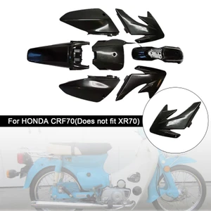 HONDA CRF70 Body Plastic Kit Fender Fairing Black Generic