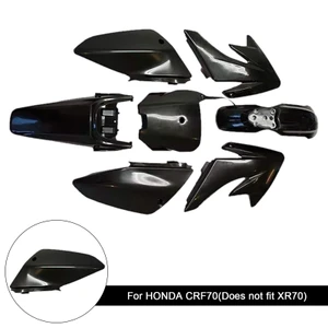 HONDA CRF70 Body Plastic Kit Fender Fairing Black Generic