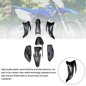 Yamaha TTR110 Body Plastic Kit Fender Fairing Black Generic