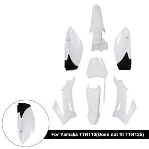 Yamaha TTR110 Body Plastic Kit Fender Fairing White Generic