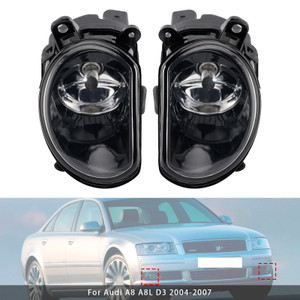 2004-2007 Audi  A8 D3 Pair Side Front Bumper Fog Light 4E0941700A Generic