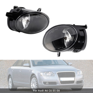 2005-2008 Audi A6 C6 1Pcs Left+Right Front Bumper Fog Light Generic