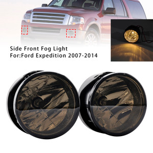 2007-2014 Ford Expedition Pair Front  Fog Light Lamps With Bulbs Smoked Lens Generic