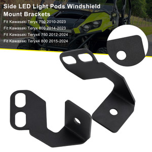 2010-2024 Kawasaki Teryx 750 800 Teryx4 750 800 Side LED Light Pods Windshield Mount Brackets Generic