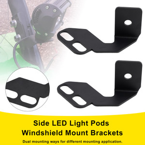 2010-2024 Kawasaki Teryx 750 800 Teryx4 750 800 Side LED Light Pods Windshield Mount Brackets Generic
