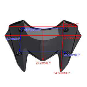2022-2024 YAMAHA T-MAX 560 Windshield WindScreen+Bracket Black Generic