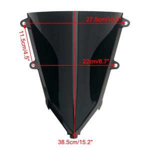 2019-2024 HONDA CBR650R Windshield WindScreen Black Generic