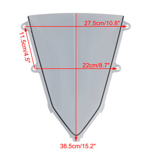 2019-2024 HONDA CBR650R Windshield WindScreen Gray Generic