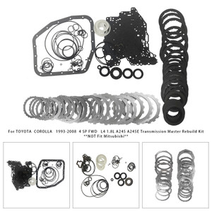 1993-2008 TOYOTA COROLLA 4 SP FWD L4 1.8L A245 A245E Transmission Master Rebuild Kit Generic