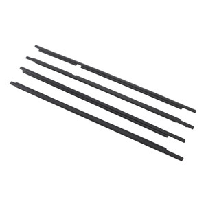 4PCS Door Glass Belt Outer Molding Weatherstrip For Land Cruiser LC100 98-07