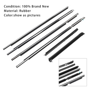 2003-2009 Toyota Land Cruiser Prado 6pcs Quarter & Door Belt Moulding Weatherstrip Generic
