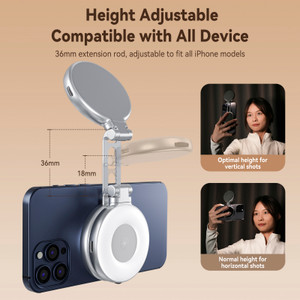 Mini Mobile Phone Magnetic Beauty Fill Light 3 Color Temperature Pocket Light