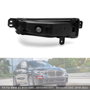 2018-2022 BMW X5 G05 1 Pcs LED Front Right Fog Light Clear Generic