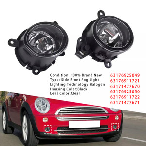 2002-2008 Mini Cooper CONVERTIBLE R52 1 Pcs Front Bumper Left+Right Fog Light 63176925049 Generic