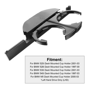 1997-2003 BMW 525i 528i 530i 540i Console Front Cup Holder 51168190205 Black Generic