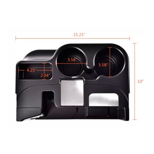 2010-2012 Dodge Ram 1500/ 2500/ 3500(NON-LARAMIE) Center Console Cup Holder Matte Black Generic