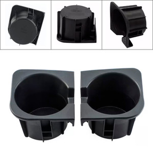 2005-2017 Toyota Tacoma 2PCS Right+Left Black Center Console Cup Holder Insert Generic