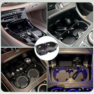 2015-2018 Mercedes-Benz W205 W213 W253 W447 Front Dual Cup Holder Black 2056800691 Generic
