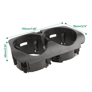 2015-2018 Mercedes-Benz W205 W213 W253 W447 Front Dual Cup Holder Black 2056800691 Generic