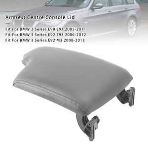 2005-2013 BMW 3 Series E90 E91 E92 E93 M3 Grey Leather Armrest Centre Console Lid Generic