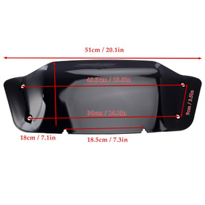 2023-2024 Touring Street Glide FLHX FLHXSE 7" Windshield WindScreen Generic