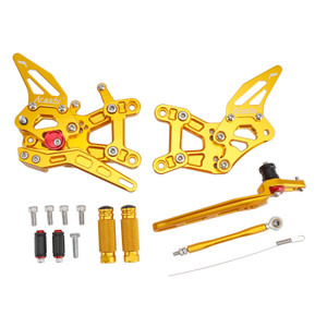 2021-2025 Honda CBR1000RR-R Fireblade SP Adjustable CNC Rider Rearsets Footrest Foot Rest Pegs Gold Generic