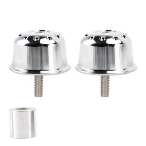 2016-2024 Street Cup Street Speed Twin CNC Aluminum Handlebar End Weights Silver Generic