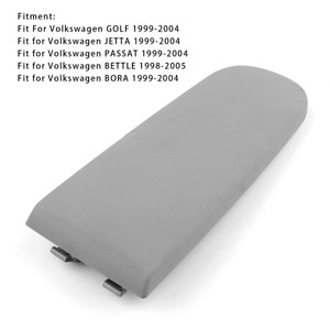 1998-2005 Volkswagen GOLF JETTA PASSAT BETTLE BORA Leather Armrest Centre Console Lid Gray Generic