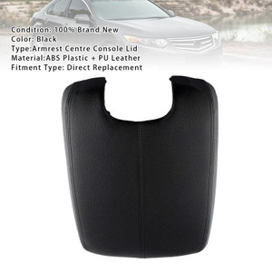 2008-2012 Honda Accord Leather Armrest Centre Console Lid Black Generic