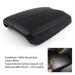 2008-2012 Honda Accord Leather Armrest Centre Console Lid Black Generic