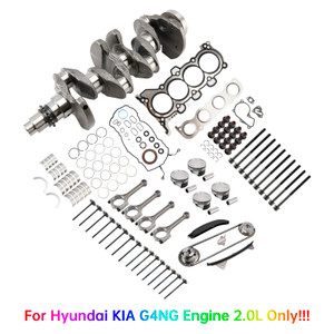 Hyundai Kia G4NG 2.0L Engine Overhaul Rebuild Kit w/ Crankshaft Rods Timing Generic