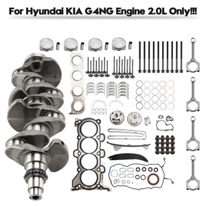 Hyundai Kia G4NG 2.0L Engine Overhaul Rebuild Kit w/ Crankshaft Rods Timing Generic