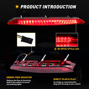 2002-2008 BMW Z4 E85 Red Third Brake Light Stop Light Trunk Tailgate Lamp 3256930246 Generic