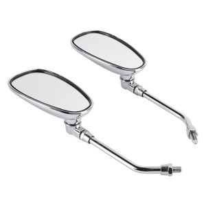Yamaha XVS 650 1100 Dragstar XVZ 1300 XV 1600 1700 Rearview Mirrors Left and Right Mirror Clear Generic