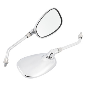 Yamaha XVS 650 1100 Dragstar XVZ 1300 XV 1600 1700 Rearview Mirrors Left and Right Mirror Clear Generic