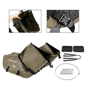Tail Bag Side Saddlebag Tail Bag Luggage Pouch Storage 86L Green For Motorbike