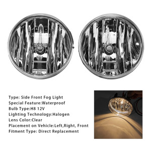 2007-2014 GMC Sierra 1500 2500HD 3500HD Pair Front Fog Lights Lamps With Bulbs Clear Generic