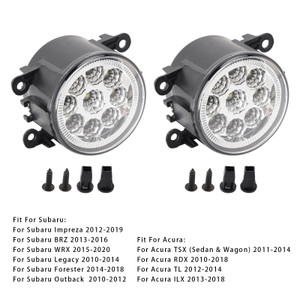 2005-2019 Nissan Xterra Pathfinder Frontier Frontier Armada Pair 9 LED Daytime Running Fog Lights Generic