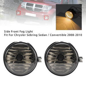 2005-2010 Dodge Nitro Challenger Caliber Charger Grand Caravan Avenger Pair Fog Lights 4805857AA Clear Smoke Generic