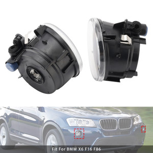 BMW X3 X4 X5 X6 Front Left+Right Fog Light Lamps Without Bulbs Right 63177238788 Black Generic