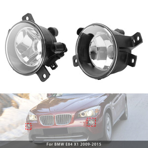 2009-2015 BMW E84 X1 1 Pcs Front Left+Right Fog Light Without Bulb 63172993525 Clear Generic
