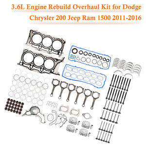 2011-2016 JEEP GRAND CHEROKEE WRANGLER 3.6L 3.6L Engine Rebuild Overhaul Kit Generic