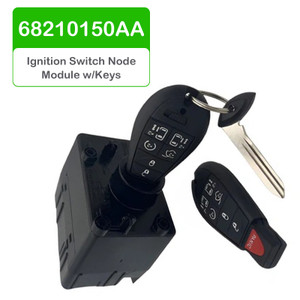 2009-2015 Dodge Ram 1500 2500 3500 Wireless Ignition Switch Node Module w/Keys 68210150AA Generic