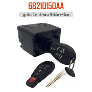 2009-2015 Dodge Ram 1500 2500 3500 Wireless Ignition Switch Node Module w/Keys 68210150AA Generic