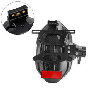 2024-2025 Honda CBR650R CB650R Real carbon fiber Rear Mudguard Fender Bracket Holder LED Generic