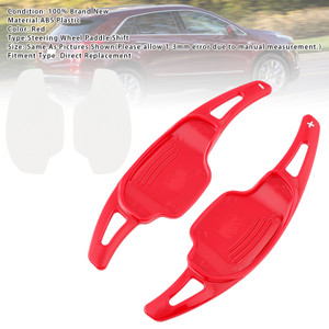 2012-2015 Chevrolet Camaro Steering Wheel Paddle Shifter Extensions Red Generic