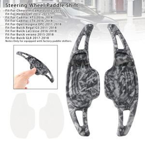 2012-2015 Chevrolet Camaro Steering Wheel Paddle Shifter Extensions Black Forged Pattern Generic