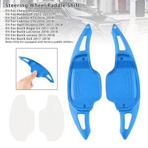 2011-2018 Buick Regal GS LaCrosse verano GL8 Steering Wheel Paddle Shifter Extensions Aluminium Blue Generic