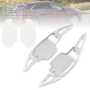 2012-2015 Chevrolet Camaro Steering Wheel Paddle Shifter Extensions Aluminium Silver Generic