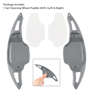 2011-2018 Opel Insignia OPC Steering Wheel Paddle Shifter Extensions Aluminium Grey Generic